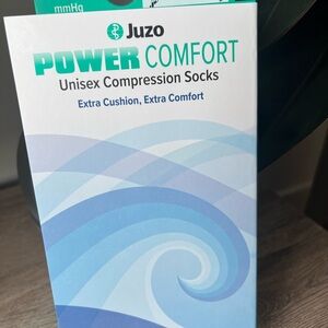 Power Comfort Unisex Compression Socks - white retro 20-30mmhg in small